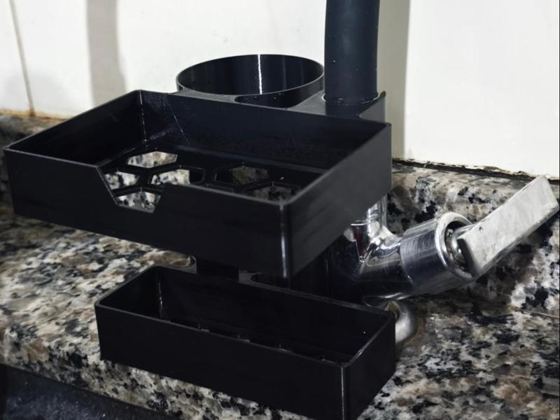Kitchen Sink Holder for Detergent and Sponge