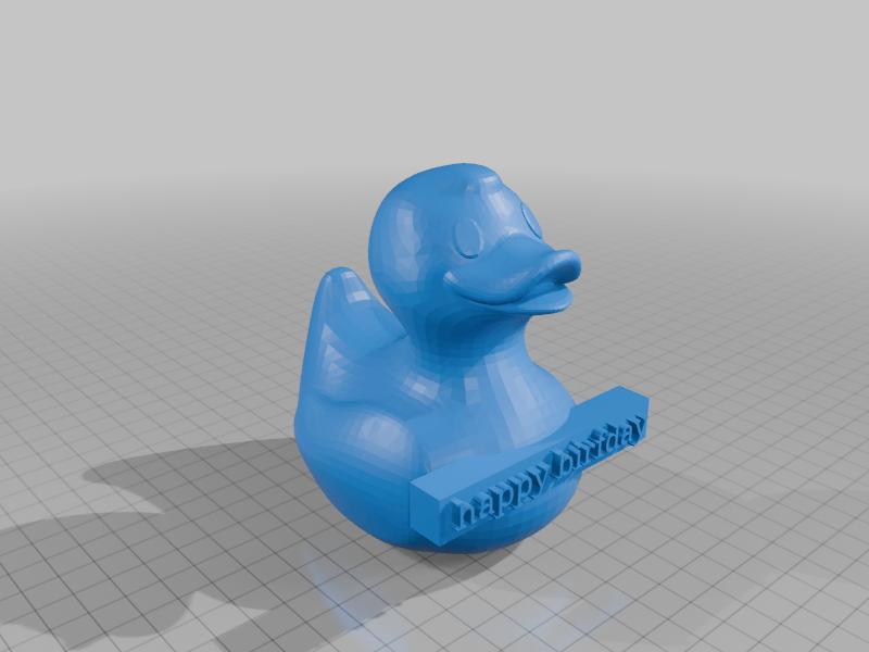 Happy Birfday Duck
