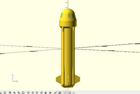 Blue Origin New Shepard Rocket Model (Approximation)