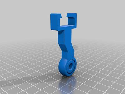 bented long kossel 2020 filament clip