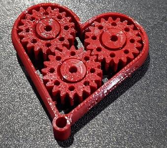 valentine geared heart 