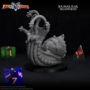 Sea Flail Snail Miniature - Pre-Supported