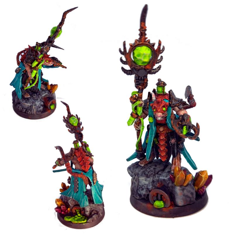 Ratkin Supreme Warlock | Fantasy Resin Miniature