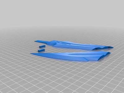 Valorant Reaver Knife - Blade recut for 220mm beds