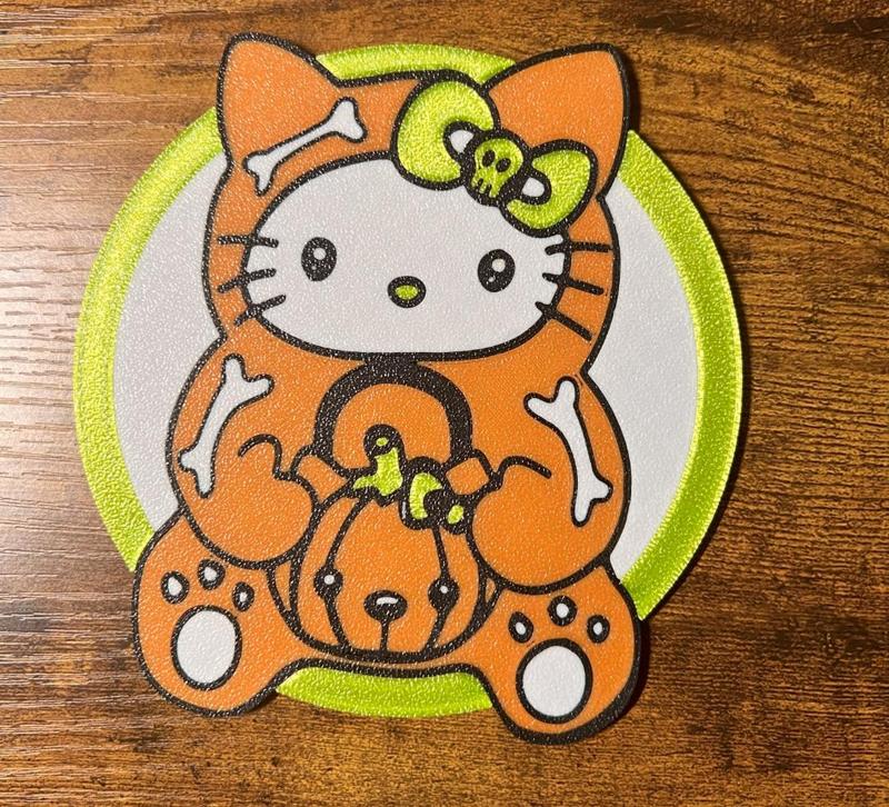 Hello Kitty Pumpkin Cat Coaster