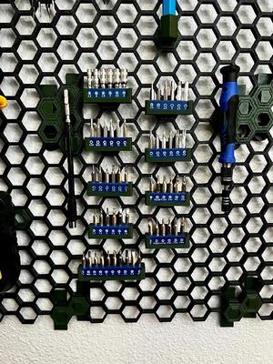 Bit Holder for XOOL bits - Honeycomb Storage Wall (HSW)   