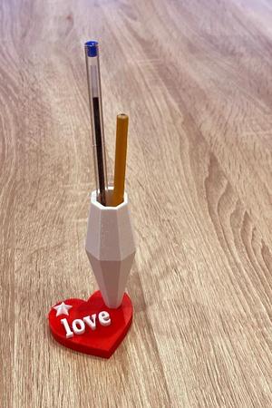 PencilHolder Heart Valentine   