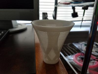 Spiral pattern cup