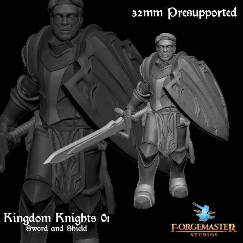 Human Knight - Kingdom Knights 01 Sword and Shield