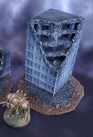 Ruined Modern Building 3 MR003