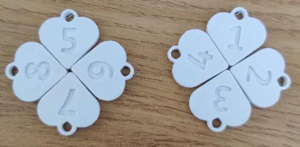 Numbered puppy tags