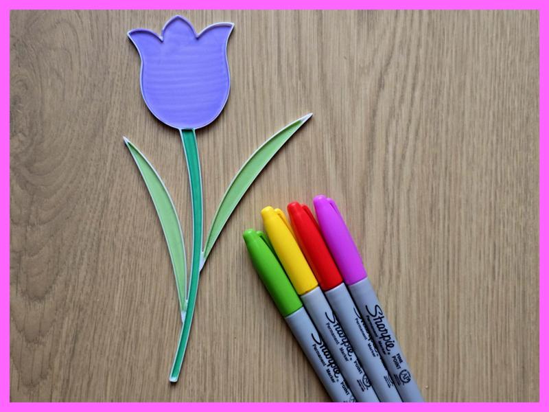Tulip Flower Mothersday Gift Diy Coloring No Ams