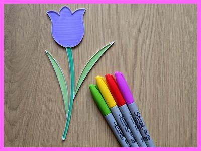 Tulip Flower Mothersday Gift Diy Coloring No Ams