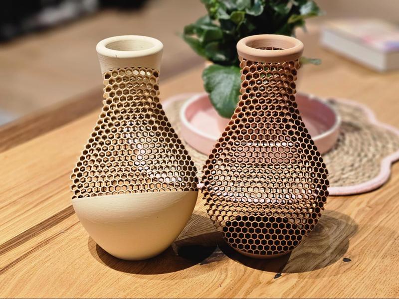 Honeycomb Vase Duo – Two Designs, One Statement