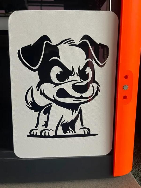 Cartoon Dog 2 - Stencil template   