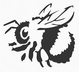 Bee stencil 4