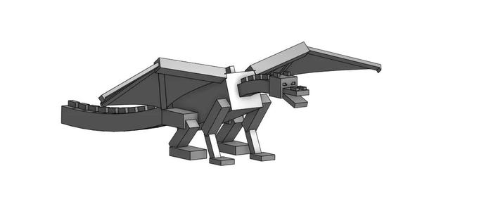 Minecraft Ender Dragon Model   