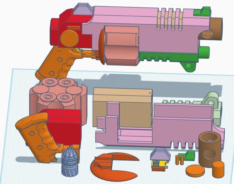 Cosplay Boltgun Revolver   