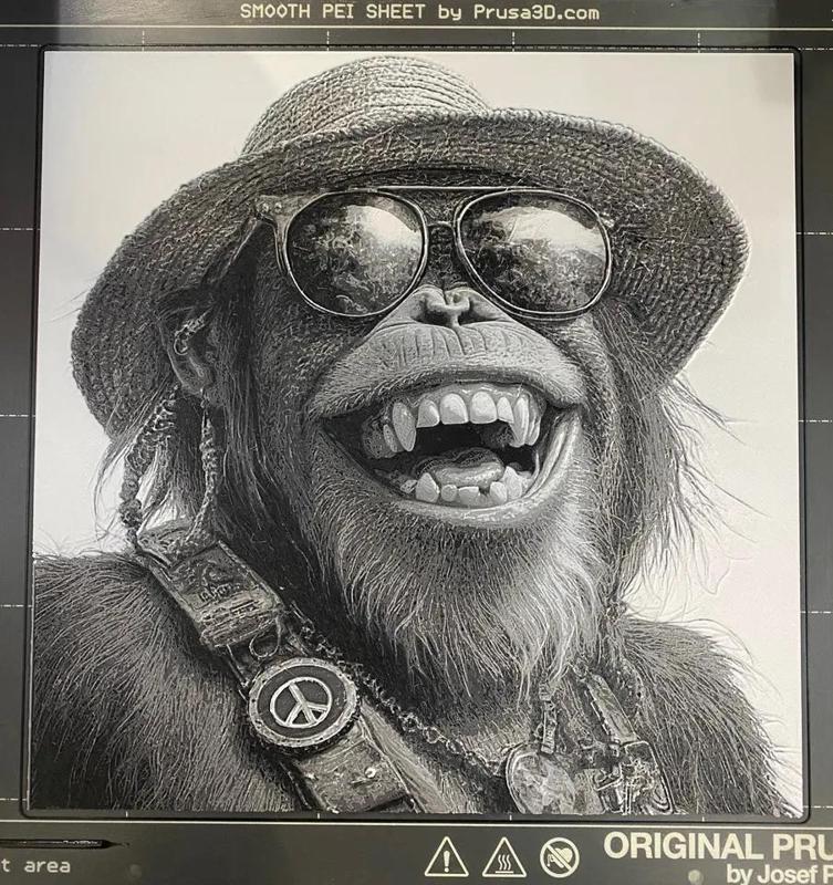 Hippie Orangutan - Hueforge   