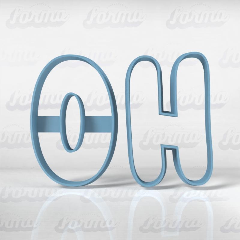 Letters Ho, Ho, Ho Santa - Christmas Cookie Cutter