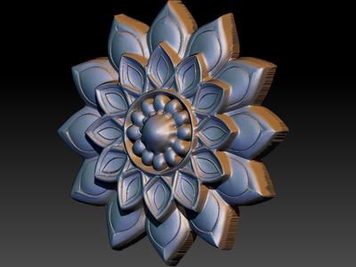 Lotus Harmony Bas-Relief