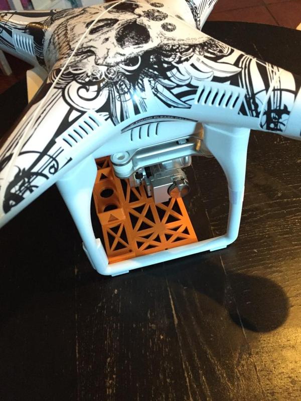 Dji Phantom 2 Vision+ Cam guard+gps holder all in one version