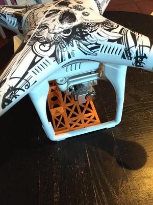 Dji Phantom 2 Vision+ Cam guard+gps holder all in one version