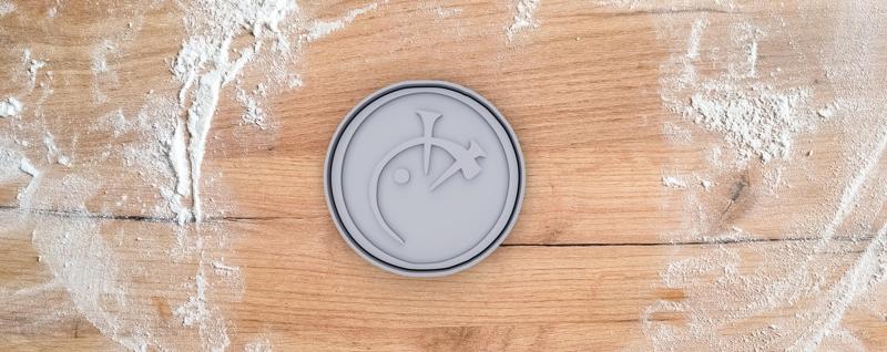 Steel symbol cookie cutter from Mistborn