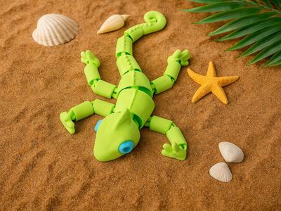 Articulated Chameleon — Tropical Flexi Toy