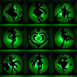 Genshin Impact Characters Dendro PC fan cover  3D Model Collection