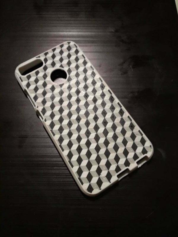 TPU Xiaomi Mi A1 Cubic Pattern Case