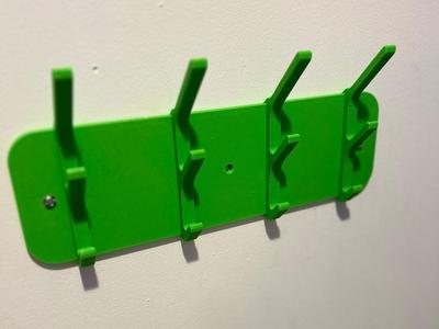 Wall coat rack