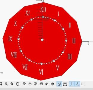 Roman Clock Face V7 - OpenScad