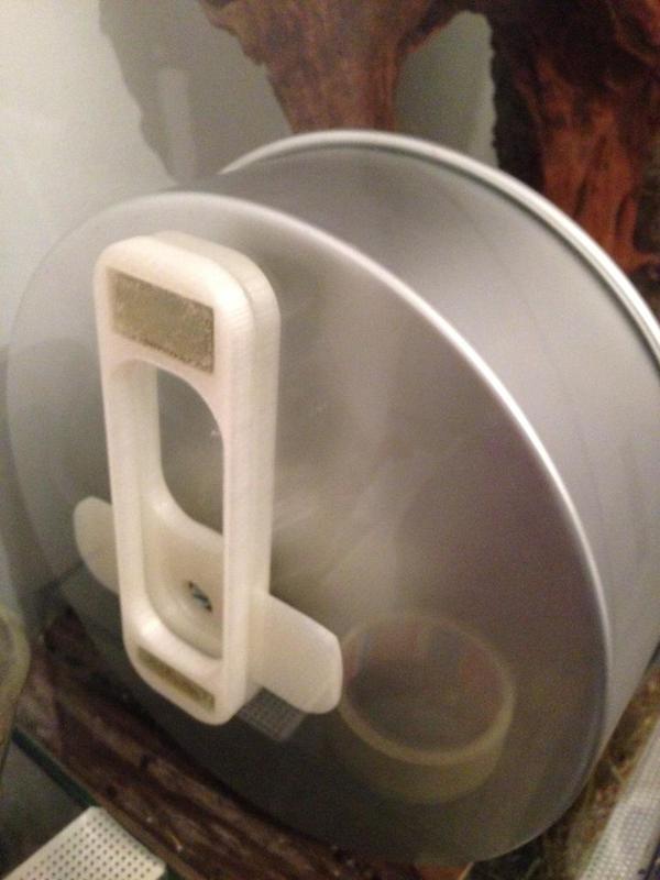 Hamster Degu exercise wheel for glas mount