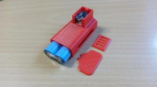 Power bank case for two 18650 Li-Ion