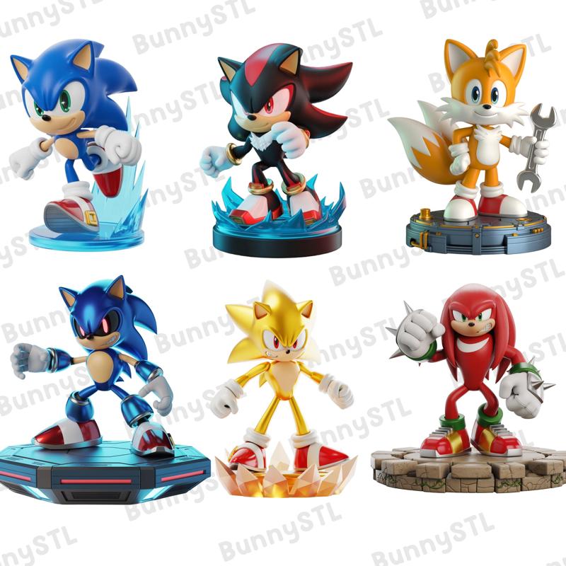 All Sonic Characters Set - Sonic the Hedgehog