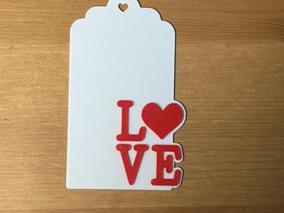 love gift tag