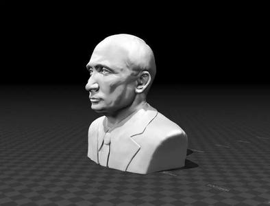 Portrait bust of Vladimir Putin