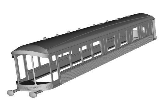 Caledonian Railway Pullman Observation Car "MAID OF MORVEN" 1/148 scale