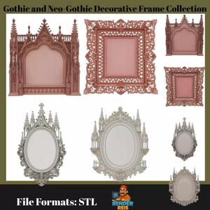 Gothic and Neo Gothic Decorative Frame Collection