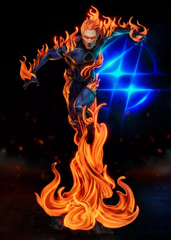 Human torch Statue