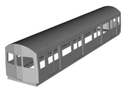 London Transport c69 and c77 stock Trailer Coach (modified) 1/43 scale