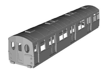District line F stock Single ended driver coach  1/87 scale
