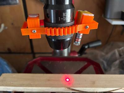 Dan Gelbart inspired Laser Drill Guide (OPENSCAD + STL)