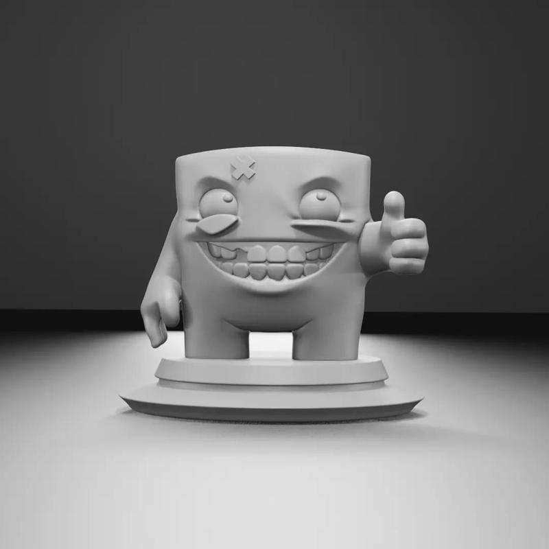Super Meat Boy  Fan Art 3D Printable Figurine