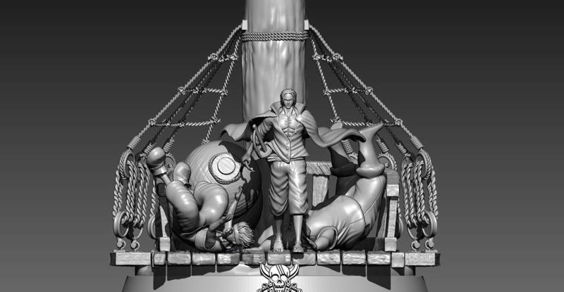 SHANKS YONKO - ONE PIECE - 3D PRINT - DIORAMA