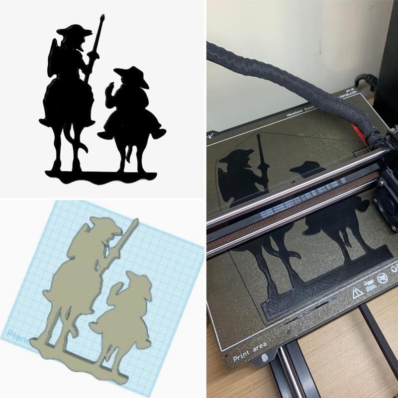 Don Quijote and Sancho Panza Silhouettes