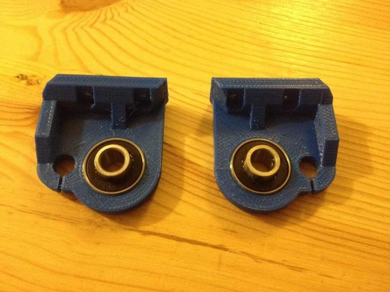 Top Brackets for Prusa i3 Hephestos 8mm Lead Screw Upgrade 