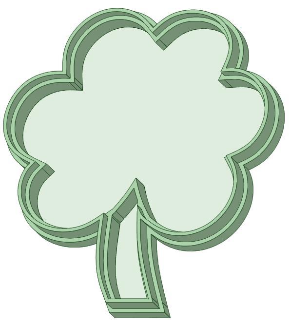 San Patricio trebol cookie cutter