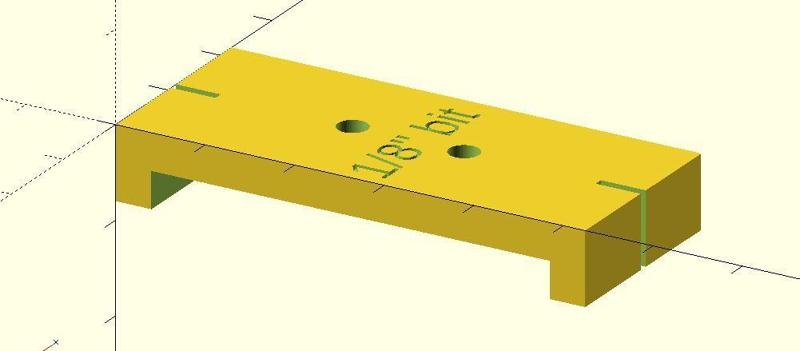 Pinewood Derby Axle Relief Jig